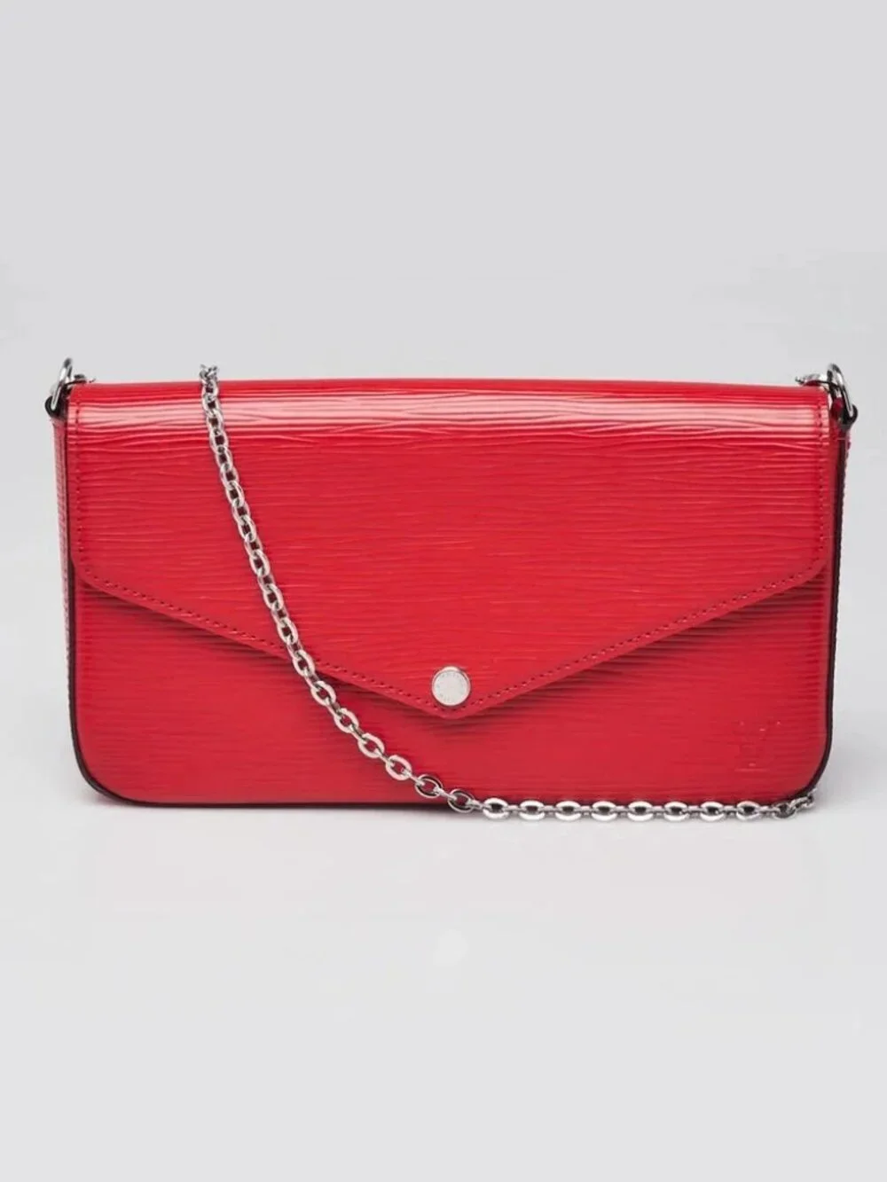 Louis Vuitton Red Epi Leather Felicie Pochette Bag